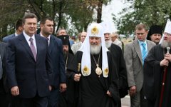 Виктор Янукович и Патриарх Кирилл