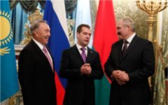 Нурсултан Назарбаев, Дмитрий Медведев, Александр Лукашенко