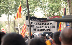 Митинг за независимость Каталонии. Фото пользователя Flickr josep salvia i boté