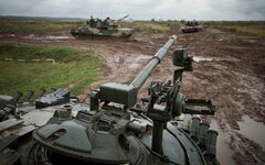 В Подмосковье прошли учения танковых войск 