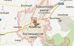 Карта Алма-Аты. Фото с сайта maps.google.ru