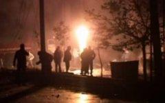 Место взрывов. Кадр с видео РГВК «Дагестан»