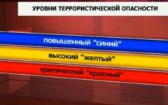 Три уровня террористической опасности. Кадр Первого канала