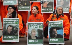 Акция в поддержку арестованных активистов Greenpeace © KM.RU, Алексей Белкин
