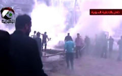 Место ЧП. Кадр канала Syrian TV