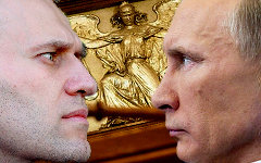 Алексей Навальный и Владимир Путин. Коллаж © KM.RU