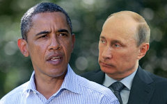 Владимир Путин и Барак Обама. Коллаж © KM.RU