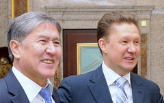 Президент Киргизии Алмазбек Атамбаев и Алексей Миллер. Фото с сайта gazprom.ru