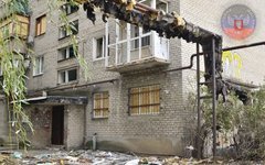 Жилой дом в Донецке после бомбежки. Фото с сайта dnr.today