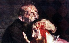 Фрагмент картины «Иван Грозный убивает своего сына»