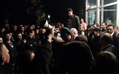 Забастовка шахтеров в Луганске. Фото с сайта podrobnosti.ua