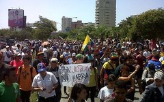 Акция протеста в Венесуэле. Фото с сайта wikipedia.org 