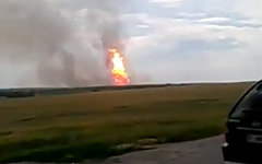 Место взрыва. Кадр из видео в YouTube