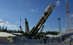 РКН Союз-2-1а с «Фотон-М4» на стартовой площадке космодрома Байконур