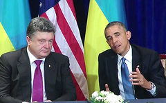 Петр Порошенко и Барак Обама. Фото с сайта whitehouse.gov