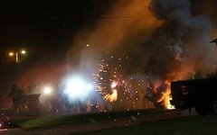 Беспорядки в Фергюсоне. Фото пользователя Twitter @PzFeed Top News