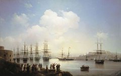 Русская эскадра на Севастопольском рейде. Фото с сайта wikimedia.org