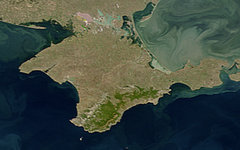 Полуостров Крым. Фото NASA с сайта wikimedia.org