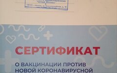 Сертификат о прививке 