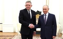 Роберт Фицо с президентом России Владимиром Путиным, 22 декабря 2024 