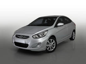 Hyundai Solaris. Вид спереди