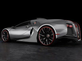 Новый Bugatti Veyron. Зад-бок