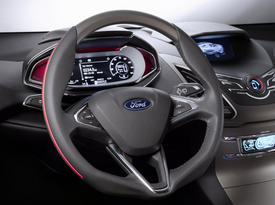 Ford Vertrek Concept. Руль и передняя панель