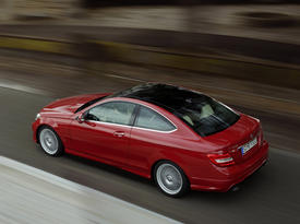 Mercedes-Benz C-Class Coupe. Зад-бок