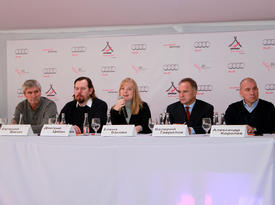 Пресс-конференция в Audi Quattro Camp. Фото Auto.km.ru
