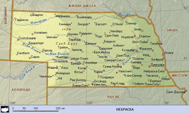 Карта штата