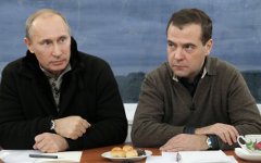 Владимир Путин и Дмитрий Медведев © РИА Новости, Екатерина Штукина
