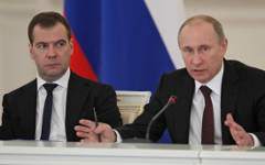   Дмитрий Медведев и Владимир Путин © РИА Новости, Дмитрий Астахов