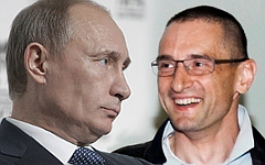 Владимир Путин и Сергей Медведев. Коллаж © KM.RU