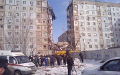 Взрыв в Астрахани. Фото пользователя Twitter (twitter.com/kykyllionok)