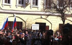 Митинг против мэра Астрахани. Фото пользователя «Твиттер» (@alburov)