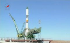 Запуск ракеты-носителя «Союз». Кадр с видео Роскосмоса