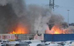 Пожар на Качаловском рынке. Фото с сайта veved.ru