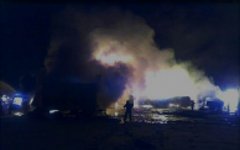 Пожар на заводе; фото с сайта МЧС