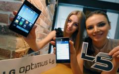  LG Optimus L5. Фото с сайта lg.com