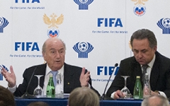 Йозеф Блаттер и Виталий Мутко (слева направо). Фото с сайта rfs.ru