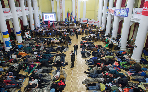 В здании городской администрации Киева © РИА Новости, Илья Питалев