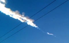 След метеорита. Скриншот с видео в YouTube