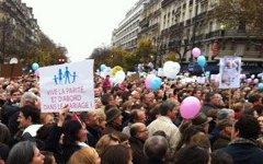 Акция против однополых браков во Франции. Фото с сайта france24.com
