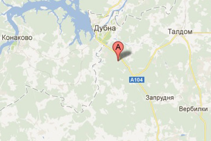 Поселок Раменский на карте Подмосковья. Иллюстрация с сайта maps.google.com