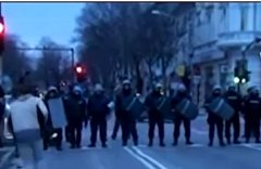Протесты в Болгарии. Стоп-кадр с видео YouTube