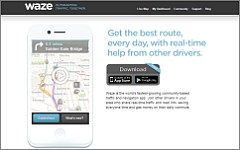Скриншот сайта waze.com