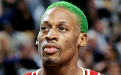 Дэннис Родман. Фото Steve Lipofsky с сайта basketballphoto.com