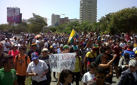 Акция протеста в Венесуэле. Фото с сайта wikipedia.org 