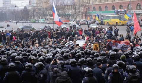 Митинг в Харькове. Фото пользователя «Живого Журнала» dobro-pravda