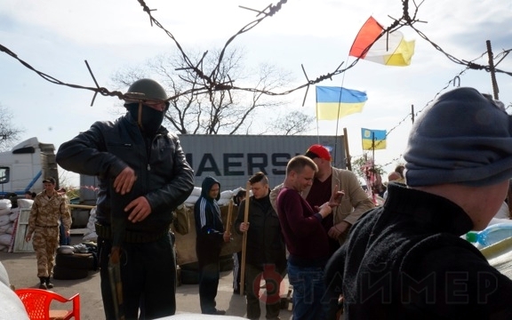 Блокпост Евромайдана под Одессой. Фото с сайта timer.od.ua